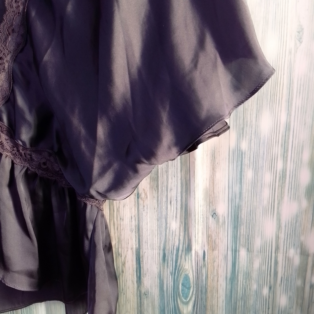 Love stitch imp-8544 metallic charcoal LG blouse - Picture 4 of 7